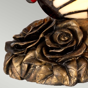 Elstead Tiffany Animal Lamps Orange Schmetterling Lampe - Architektonische Bronze QZ-OBUTTERFLY-TL