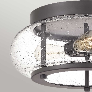 Serie TRILOGY VON ELSTEAD von Elstead von Elstead Trilogy 3 Licht bündig - Alte Bronze QZ-TRILOGY-FM-OZ