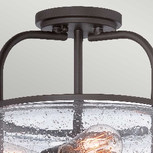 Serie TRILOGY VON ELSTEAD von Elstead von Elstead Trilogy 3 Light Medium Semi-Flush QZ-TRILOGY-SF-M