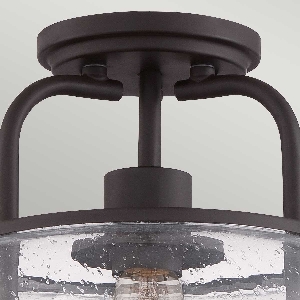 Serie TRILOGY VON ELSTEAD von Elstead von Elstead Trilogy 1 Leuchte, klein, halb bündig - Altbronze QZ-TRILOGY-SF-S