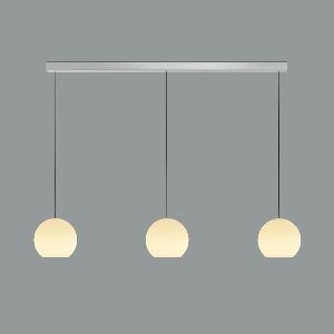 BANKAMP Leuchtenmanufaktur LED Pendelleuchte Globe 2352/3-37