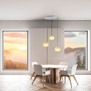 BANKAMP Leuchtenmanufaktur LED Pendelleuchte Globe 2353/3-37