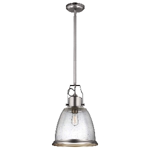 Hobson 1 Light Large Pendelleuchte Satin Nickel - Satin Nickel von Elstead