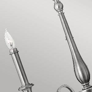 Hängeleuchte, Pendelleuchten & Hängelampen von Elstead Yorktown 3-Licht-Kronleuchter - Nickel antik HK-YORKTOWN3