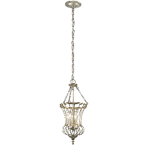 Calla 2 Light Small Pendant Light - Sterling Gold von Elstead