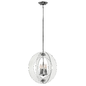 Solstice 4 Light Pendant Light - Polished Chrome von Elstead