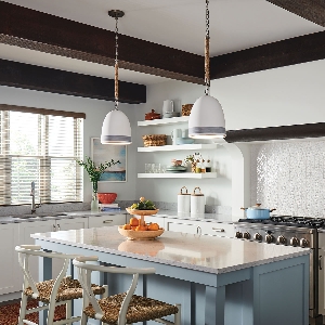 Elstead Hängeleuchte, Pendelleuchten & Hängelampen von Elstead Hinkley Nash 1 lt Pendelleuchte - Nickel antik HK-NASH-P-AN