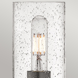 Serie COLLIER VON ALLE von Alle von Elstead Collier 1 lt Wandleuchte mit klarem, gesättigtem Glas. - Schwarzes Oxid HK-COLLIER1-BX