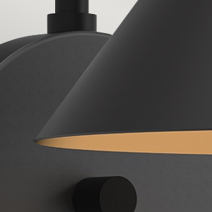 Serie REMYCK VON ELSTEAD von Elstead von Elstead Alora Mood Remyck 1 lt Wandleuchte - Mattschwarz ALM-REMYCK-1WB-BK