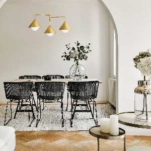 Hängeleuchte, Pendelleuchten & Hängelampen von Elstead Alora Mood Remyck 3 lt Kronleuchter - Gebürstetes Gold ALM-REMYCK3-GD