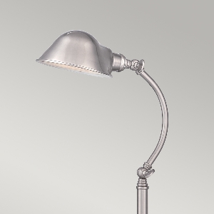 Elstead Tischleuchten, Tischlampen & Schreibtischleuchten von Elstead Thompson LED-Tischleuchte aus gebürstetem Nickel QZ-THOMPSON-TLBN