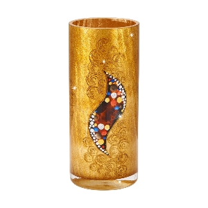 KOLARZ-Austrolux Leuchten Artikel von KOLARZ-Austrolux Leuchten Vase Kiss gold H 30 cm, D 13 cm Handbemalt 8000.90086.001/ki3