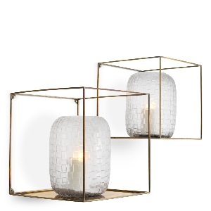 Eichholtz Regale für tollen Stauraum von Eichholtz Wandregal Deco quadratisch Satz von 2 119489