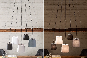 Serie LEVELS VON CASA ELITE von Casa Élite von Casa Élite Hängelampe LEVELS Satz von 5  40694