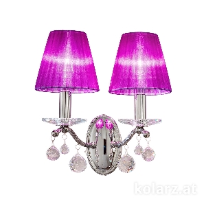 KOLARZ-Austrolux Leuchten Artikel von KOLARZ-Austrolux Leuchten Wandleuchte CARMEN II, Chrom Breite 28 cm, Höhe 16 cm, Ausladung 15 cm, 2 flg., E14, 60 W 3234.62.5.KoT