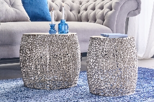 Serie LEAF VON CASA ELITE von Casa Élite von Casa Élite Couchtisch LEAF 2er-Set  43226