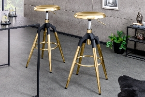 Serie INDUSTRIAL VON CASA ELITE von Casa Élite von Casa Élite Barhocker INDUSTRIAL 43654