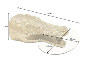 Casa Élite erstklassige Tische von Casa Élite Side table WILDLIFE CROCODILE  46434