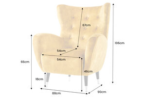 Casa Élite&nbsp;Ohrensessel DON&nbsp;45971