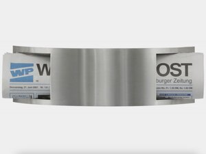 Briefkästen & Zeitungsrollen von Albert Leuchten Zeitungshalter Typ Nr. 0744 - kompl. aus Edelstahl 690744