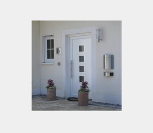 Briefkästen & Zeitungsrollen von Albert Leuchten Zeitungshalter Typ Nr. 0744 - kompl. aus Edelstahl 690744