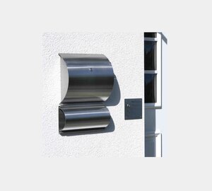 Briefkästen & Zeitungsrollen von Albert Leuchten Zeitungsrolle Typ Nr. 0772 - kompl. aus Edelstahl 690772