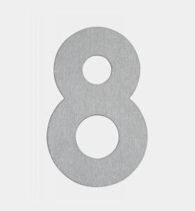 Zubehör von Albert Leuchten Hausnummer 8 - Edelstahl 690928