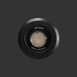 dot-spot von dot-spot LED Einbaustrahler mit Wabenblendschutz, rund, Gehäuse V4A Edelstahl, schwarz matt emailiert 31131.802.40.62