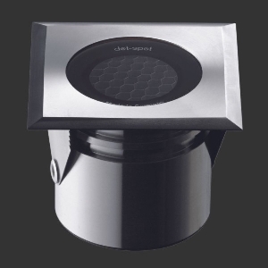 dot-spot von dot-spot LED Einbaustrahler, quadratisch, Gehäuse V4A Edelstahl, schwarz matt emailiert 31221.199.40.33