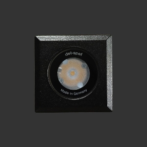 dot-spot von dot-spot LED Einbaustrahler mit Wabenblendschutz, quadratisch, Gehäuse V4A Edelstahl, schwarz matt emailiert 31231.802.40.62