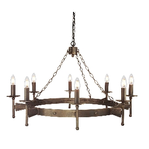 Elstead Hängeleuchte, Pendelleuchten & Hängelampen von Elstead Kronleuchter Cromwell CW8-OLD-BRZ