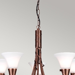 Hängeleuchte, Pendelleuchten & Hängelampen von Elstead Kronleuchter Emily EM5-COPPER