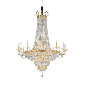 KOLARZ-Austrolux Leuchten Hängeleuchte, Pendelleuchten & Hängelampen von KOLARZ-Austrolux Leuchten Luster EMPIRE, KOLARZ Pure, Gold 24K D 150 cm, min. Höhe 190 cm, max. Höhe 210 cm, 16+32 flg., E27+E14, 0418.816+32.3.SpT