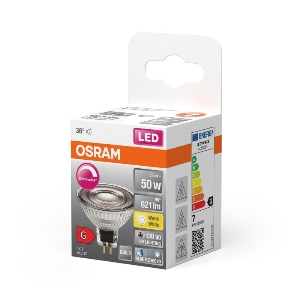 LED-Leuchtmittel von UNI-Elektro Osram LED Superstar Plus Reflektor Spot GU5.3 MR16 8W 621lm 36D - 927 Extra Warmweiß | Höchste Farbwiedergabe - Dimmbar - Ersatz für 50W 247994