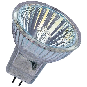 Halogenlampen Fassung GU4 von UNI-Elektro Osram Halogenlampe Ø35 GU4 12V 35W mit Scheibe 44892WFL