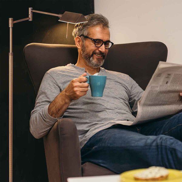 Stehleuchte Retina  der Firma Steinhauer