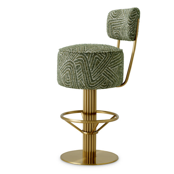Bar stool Carleton with backrest der Firma Eichholtz