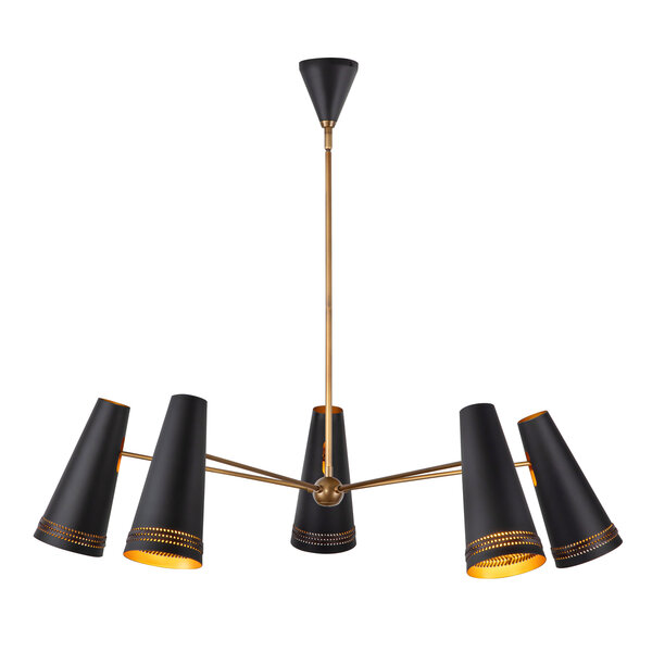 Elstead&nbsp;Brickell pendant light&nbsp;QN-BRICKELL5-MBHL