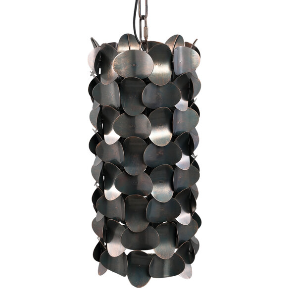 Jaye Black iron hanging lamp circle pattern small der Firma PTMD