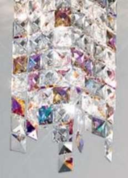 Hängeleuchte PRISMA, KOLARZ Pure, Chrom Länge 12 cm, Breite 12 cm, Höhe 85 cm, 1 flg., G9, 25 W der Firma KOLARZ-Austrolux Leuchten