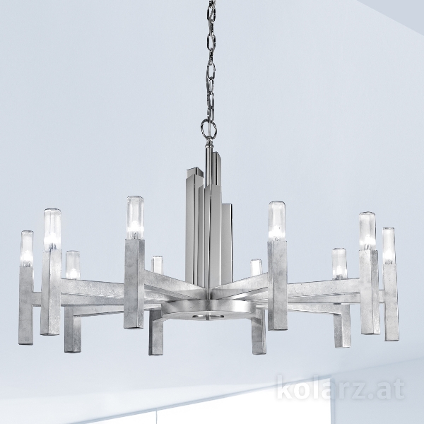 Luster SPIGOLO der Firma KOLARZ-Austrolux Leuchten