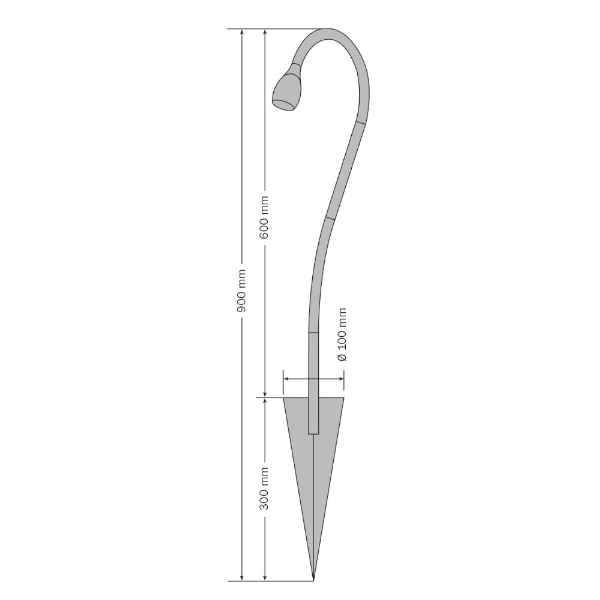 LED bollard light Tulip der Firma dot-spot