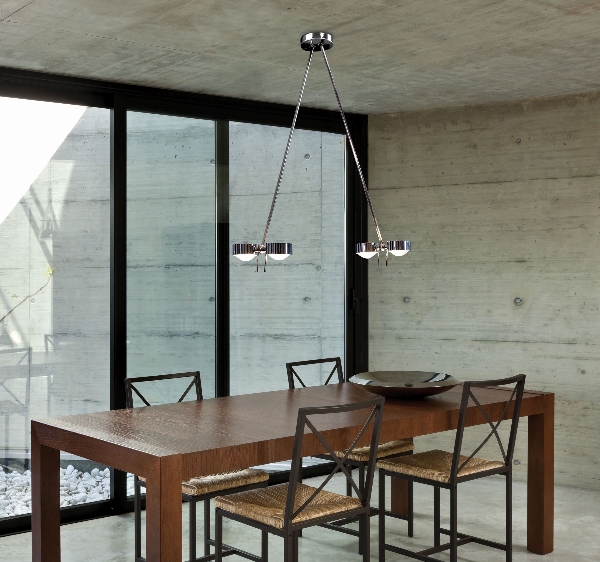 Puk Ceiling Sister Twin + LED/ Armlänge 20 cm von Top Light Leuchten