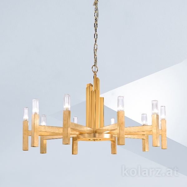 Luster SPIGOLO der Firma KOLARZ-Austrolux Leuchten