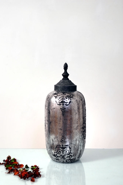 Deckelvase ORNAMENTO KLEIN der Firma Holländer Leuchten