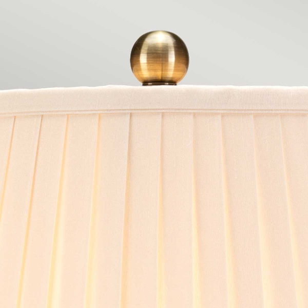 Gold Birds 1 Light Tischlampe - Hellblau und Gold der Firma Elstead