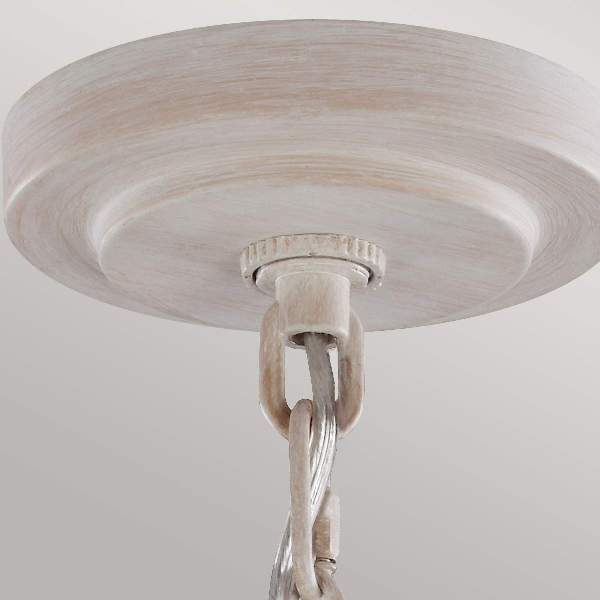Hartsville 3 Licht Kronleuchter - Chalk Washed/Beachwood der Firma Elstead