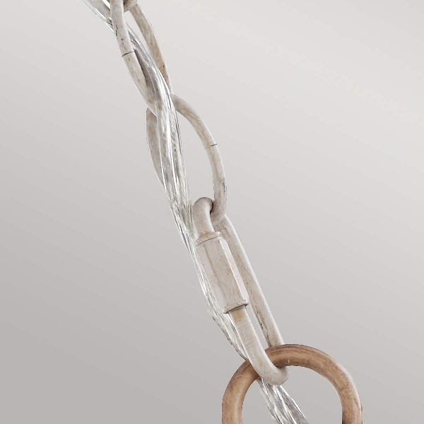Hartsville 3 Licht Kronleuchter - Chalk Washed/Beachwood der Firma Elstead