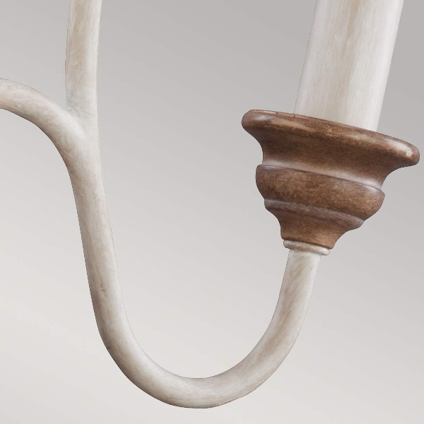 Hartsville 3 Licht Kronleuchter - Chalk Washed/Beachwood der Firma Elstead