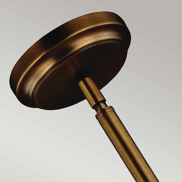 Hobson 1 Light Medium Pendelleuchte - Aged Brass der Firma Elstead